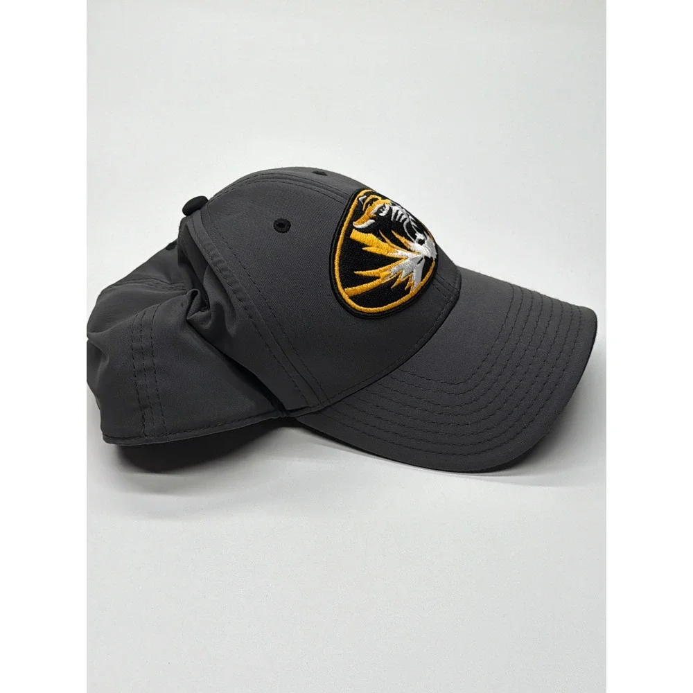 The Game Missouri Tigers Mizzou Hat Mens Charcoal Gray Flex‎ Fit Baseball Cap
